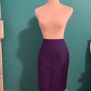 Purple J. Crew Pencil Skirt
